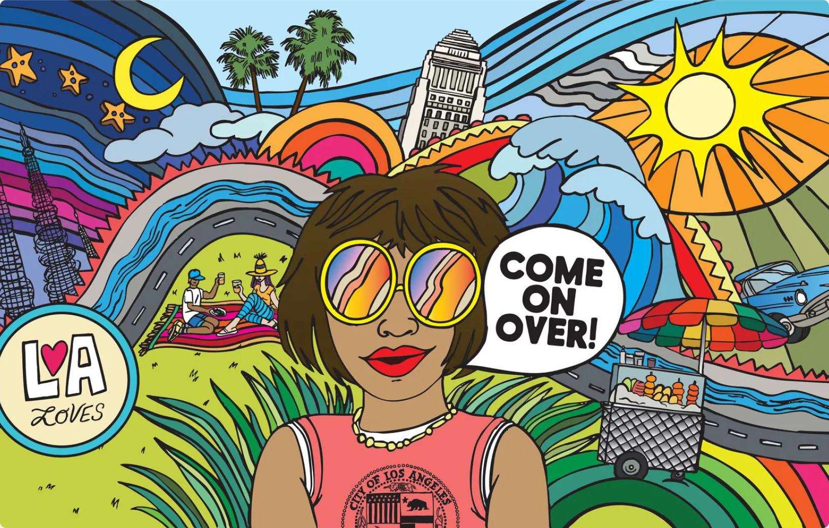 The LA Loves mural